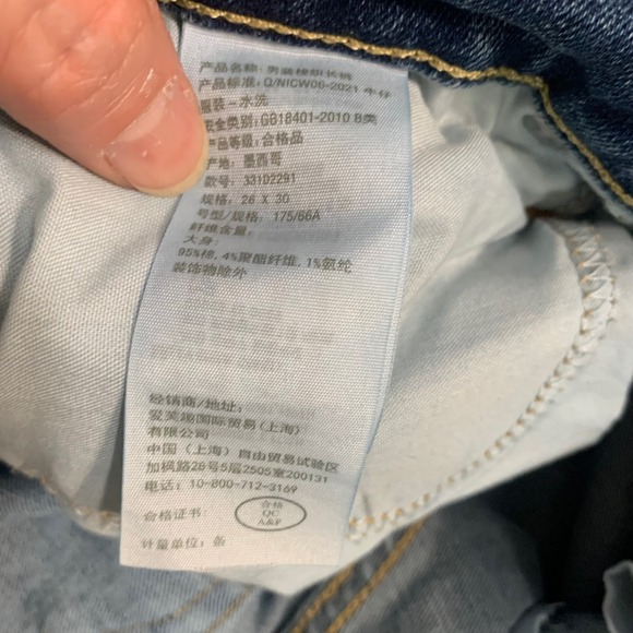 Hollister Straight Epic Flex Medium Wash Jeans 26x30 - Picture 7 of 9